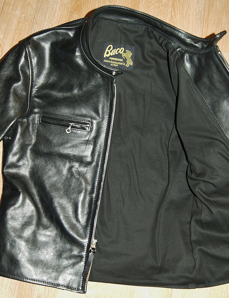 Aero Buco Board Racer Black Vicenza Horsehide cotton drill lining.jpg