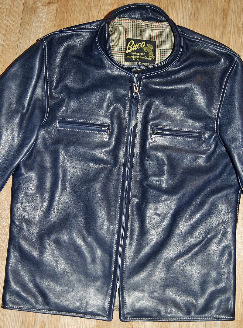 Aero Buco Board Racer Navy Blue Vicenza Horsehide 42 front.jpg