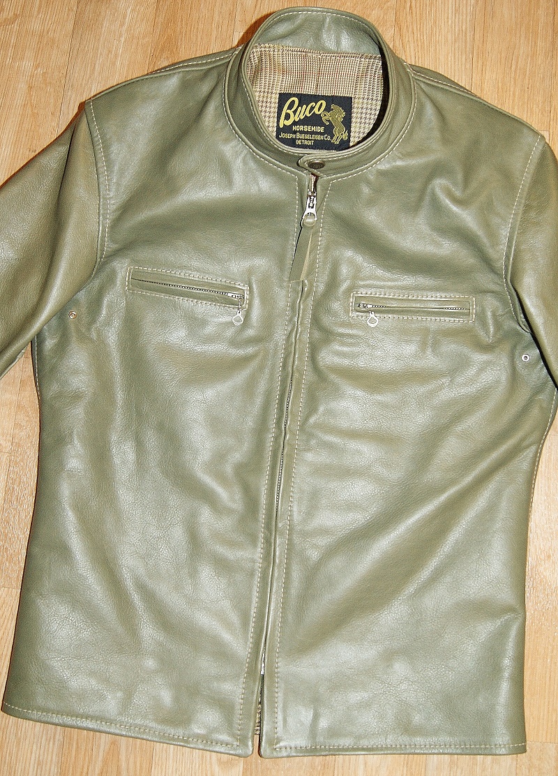 Aero Buco Board Racer Olive Vicenza Horsehide front.jpg