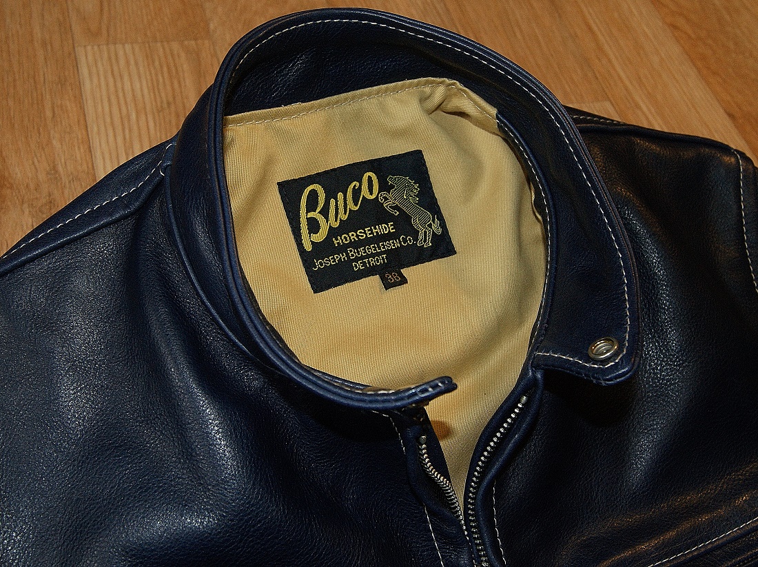 Aero Buco Cafe Racer Blue Vicenza Horsehide tag.jpg