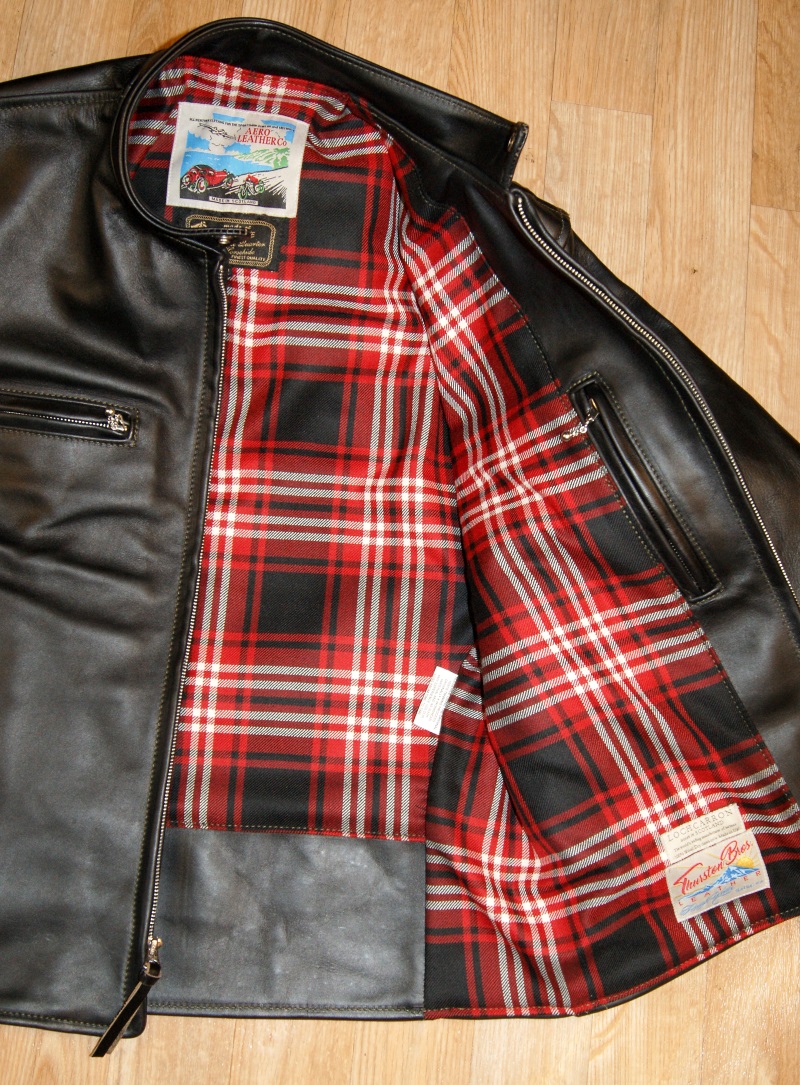 Aero Cafe Racer Black CXL FQHH JE1 Tweedside tartan lining.jpg