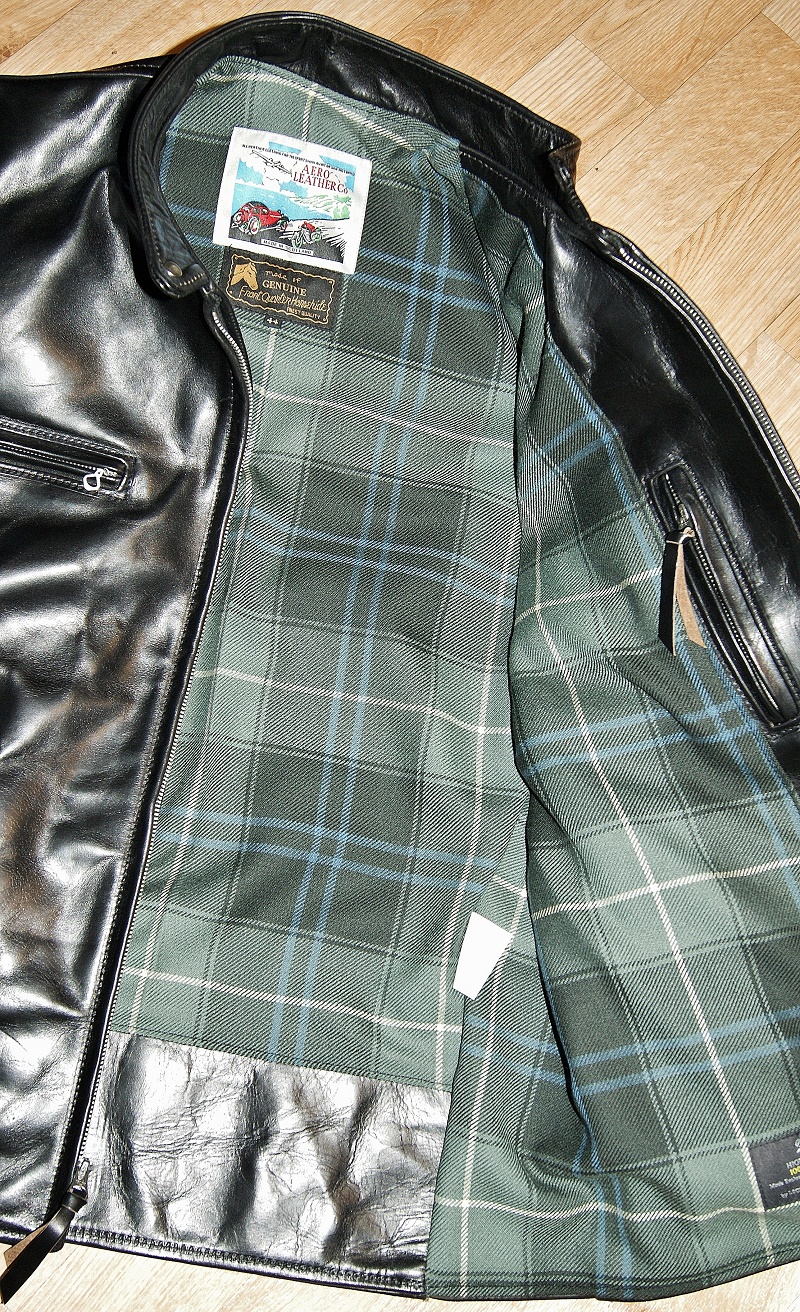 Aero Cafe' Racer Black CXL FQHH Patriot Weathered heavywight tartan lining.jpg