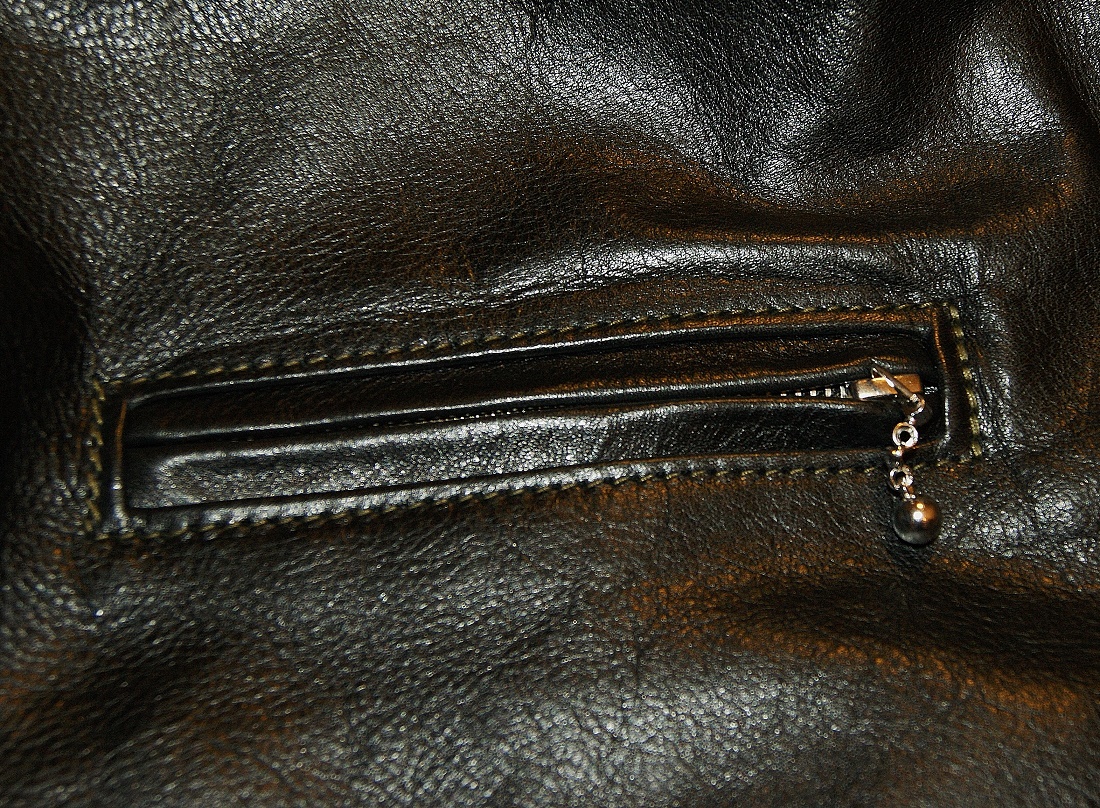 Aero Cafe Racer Black Vicenza Horsehide chest pocket.jpg