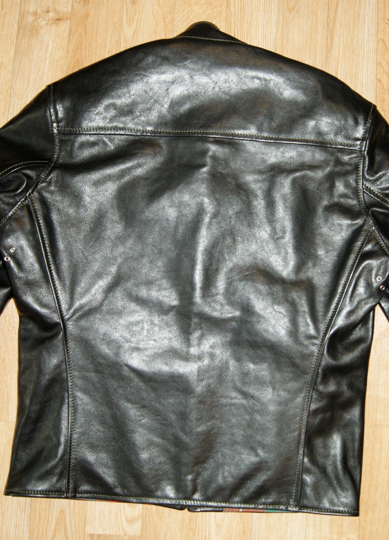 Aero Cafe Racer Black Vicenza Horsehide SG7 back.jpg