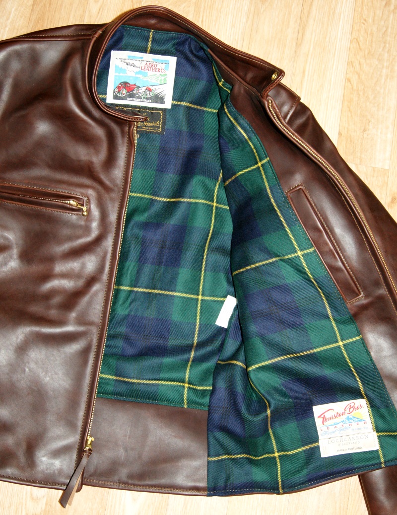 Aero Cafe Racer Brown CXL FQHH F9J Johnstone Modern tartan lining.jpg