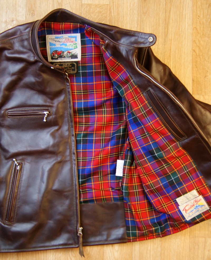 Aero Cafe Racer Brown FQHH 6H9 Hay & Leith Modern tartan lining smaller.jpg