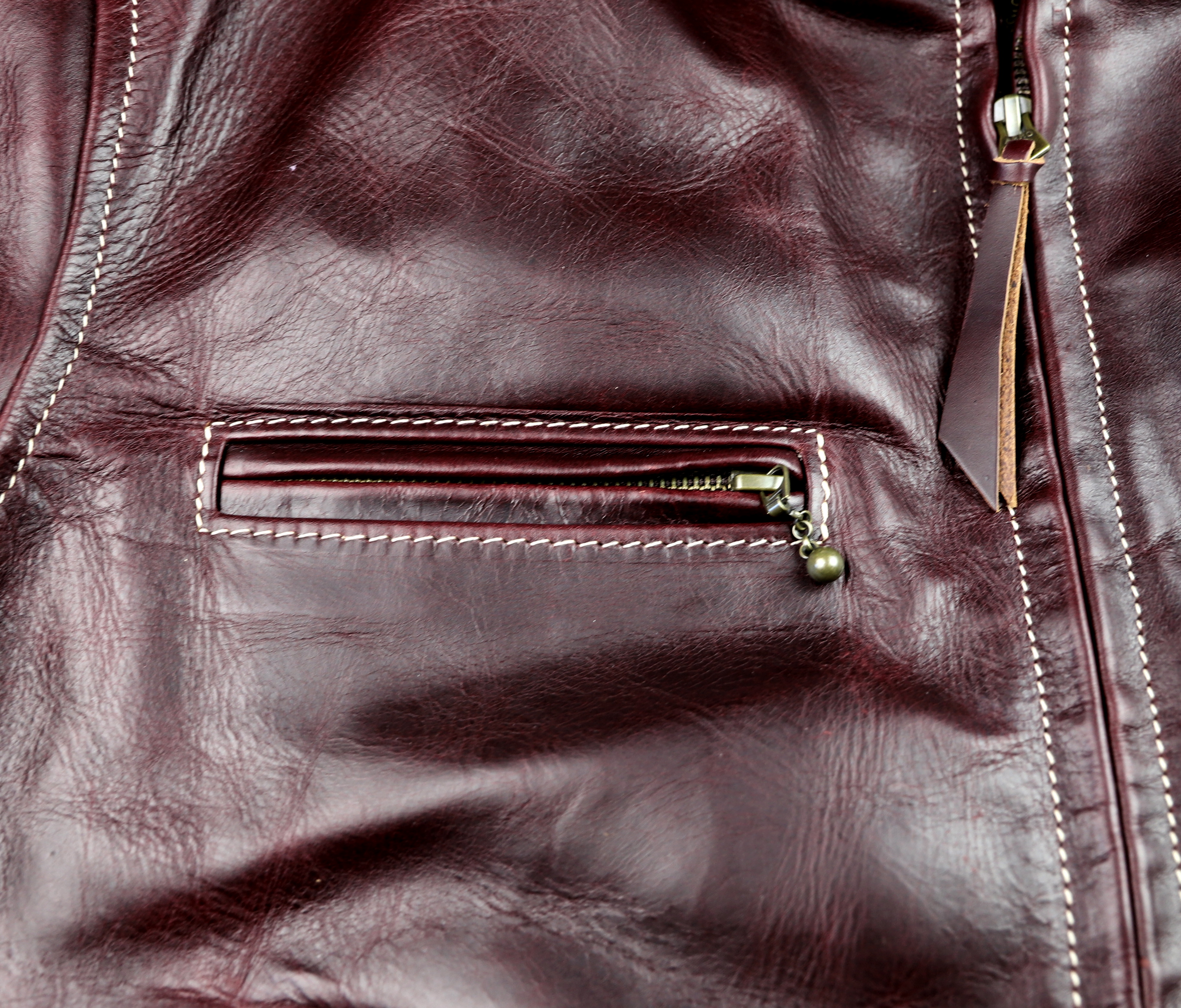 Aero Cafe Racer Cordovan CXL FQHH 2GS chest pocket.jpg