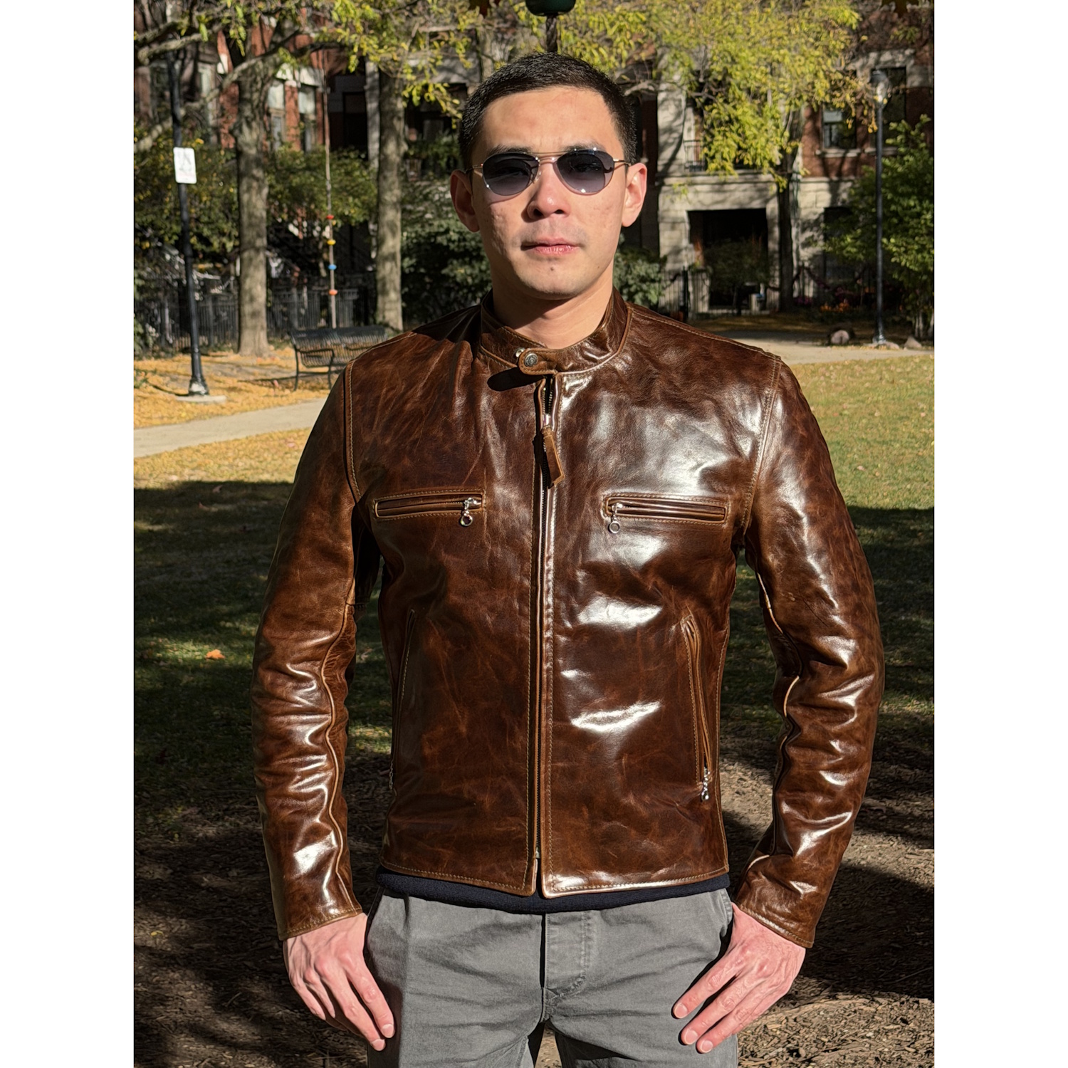 Aero Cafe Racer Dark Maple Bainbridge customer fit photo 2.jpeg