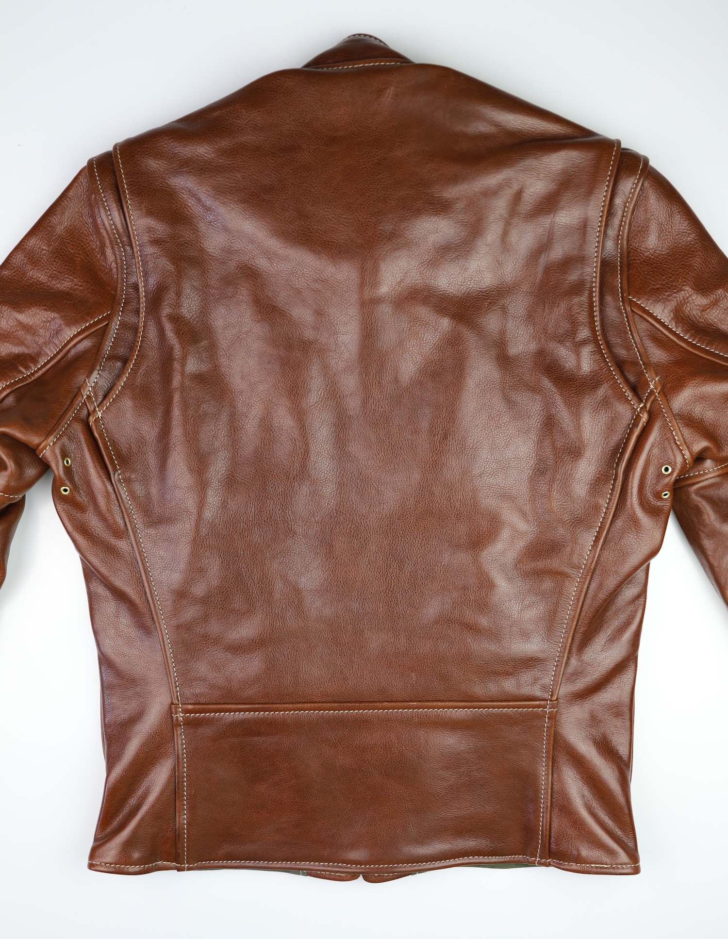 Aero Cafe Racer Russet Badalassi Cowhide back.jpg