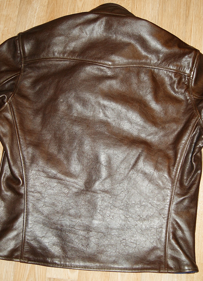 Aero Cafe' Racer Seal Vicenza Horsehide back.jpg