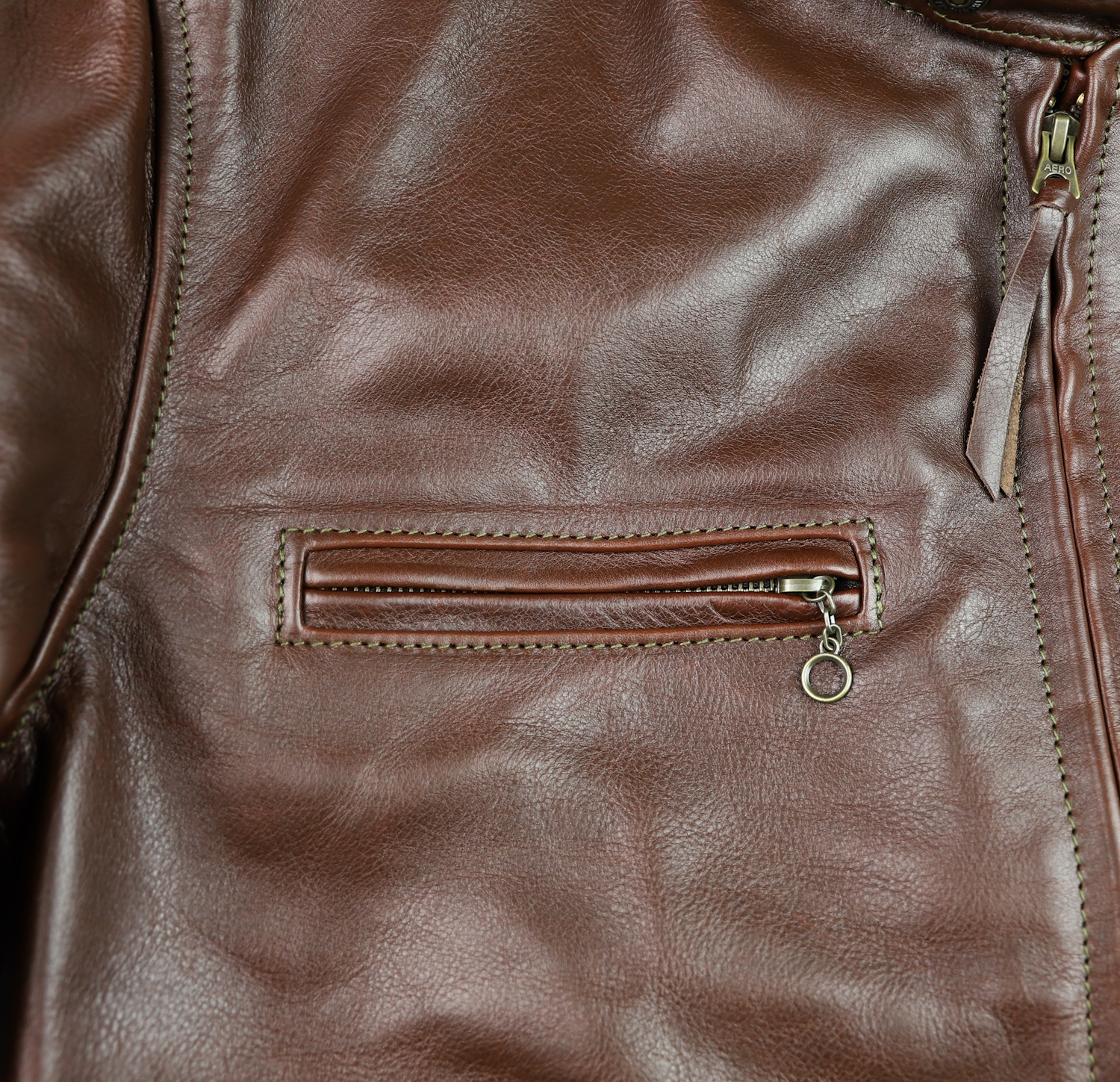 Aero Cafe Racer Seal Vicenza Horsehide chest pocket.jpg