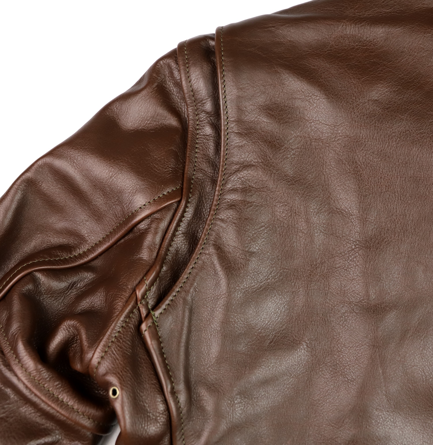 Aero Cafe Racer Seal Vicenza Horsehide shoulder gusset.jpg