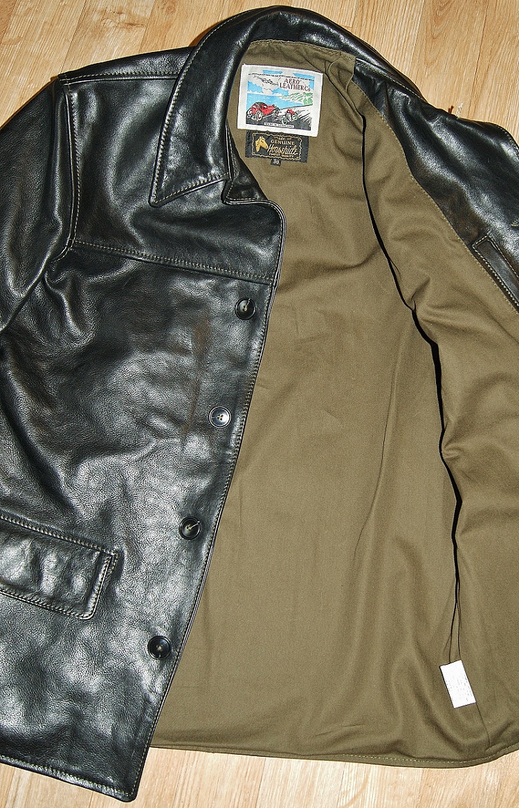 Aero Cheyenne Black Vicenza Horsehide olive cotton lining.jpg