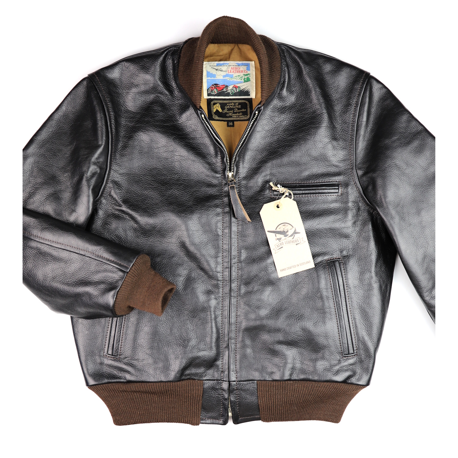 Aero College Jacket Blackened Brown Vicenza DS1 front.jpg