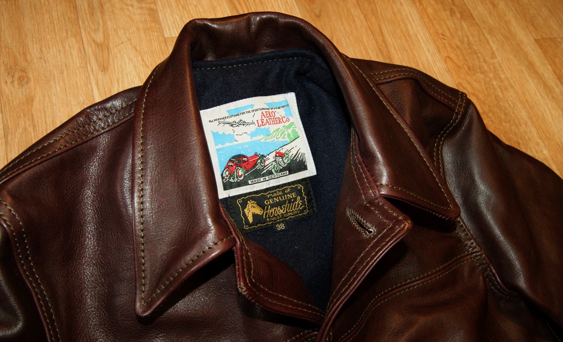 Aero Cordovan Vicenza Work Coat tag.jpg