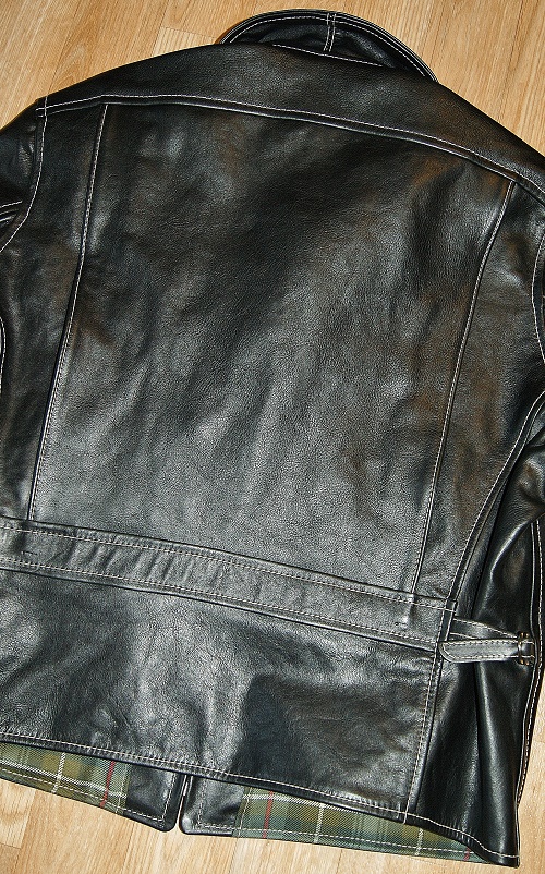 Aero Custom August Black Vicenza Horsehide back.jpg