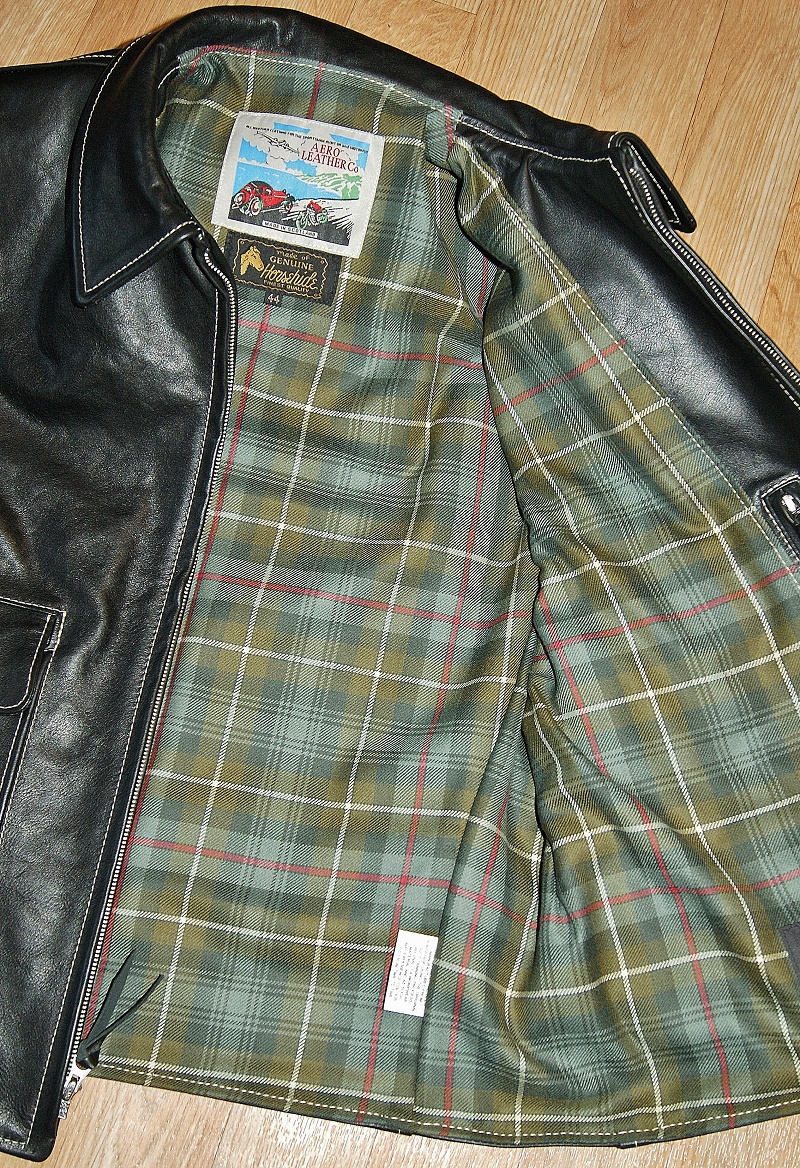 Aero Custom August Black Vicenza Horsehide Mackenzie Weathered  tartan lining.jpg