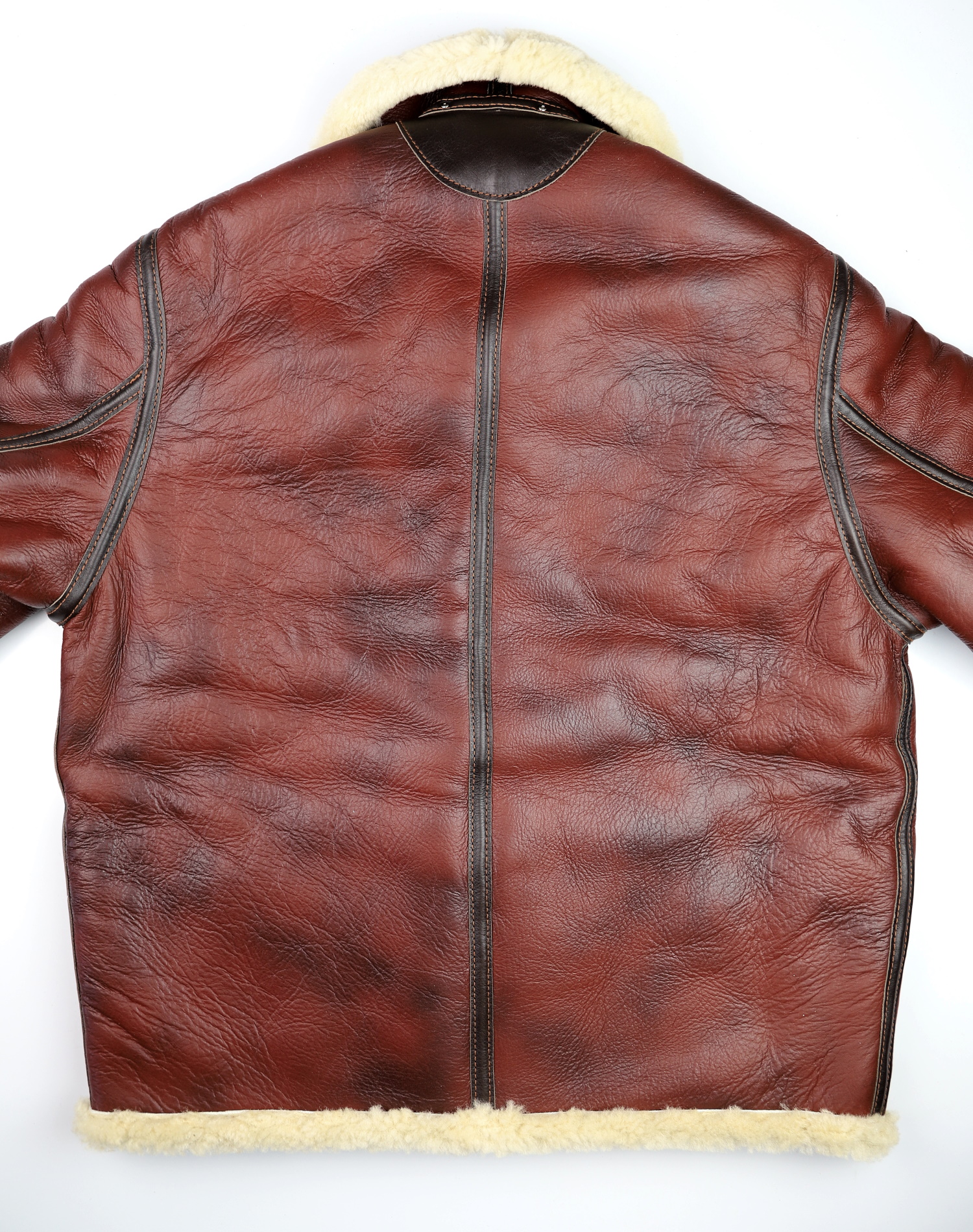 Aero D-1 Redskin Dark Seal Horsehide trim 7ET back.jpg