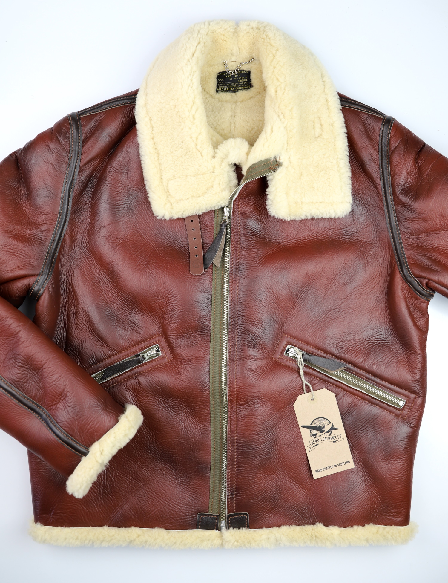 Aero D-1 Redskin Dark Seal Horsehide trim 7ET front.jpg