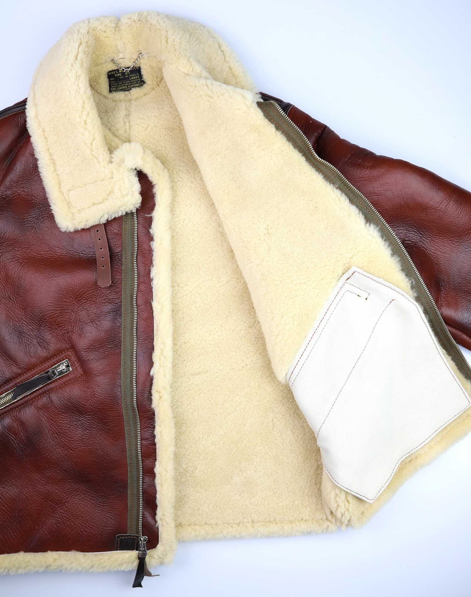 Aero D-1 Redskin Dark Seal Horsehide trim 7ET open.jpg