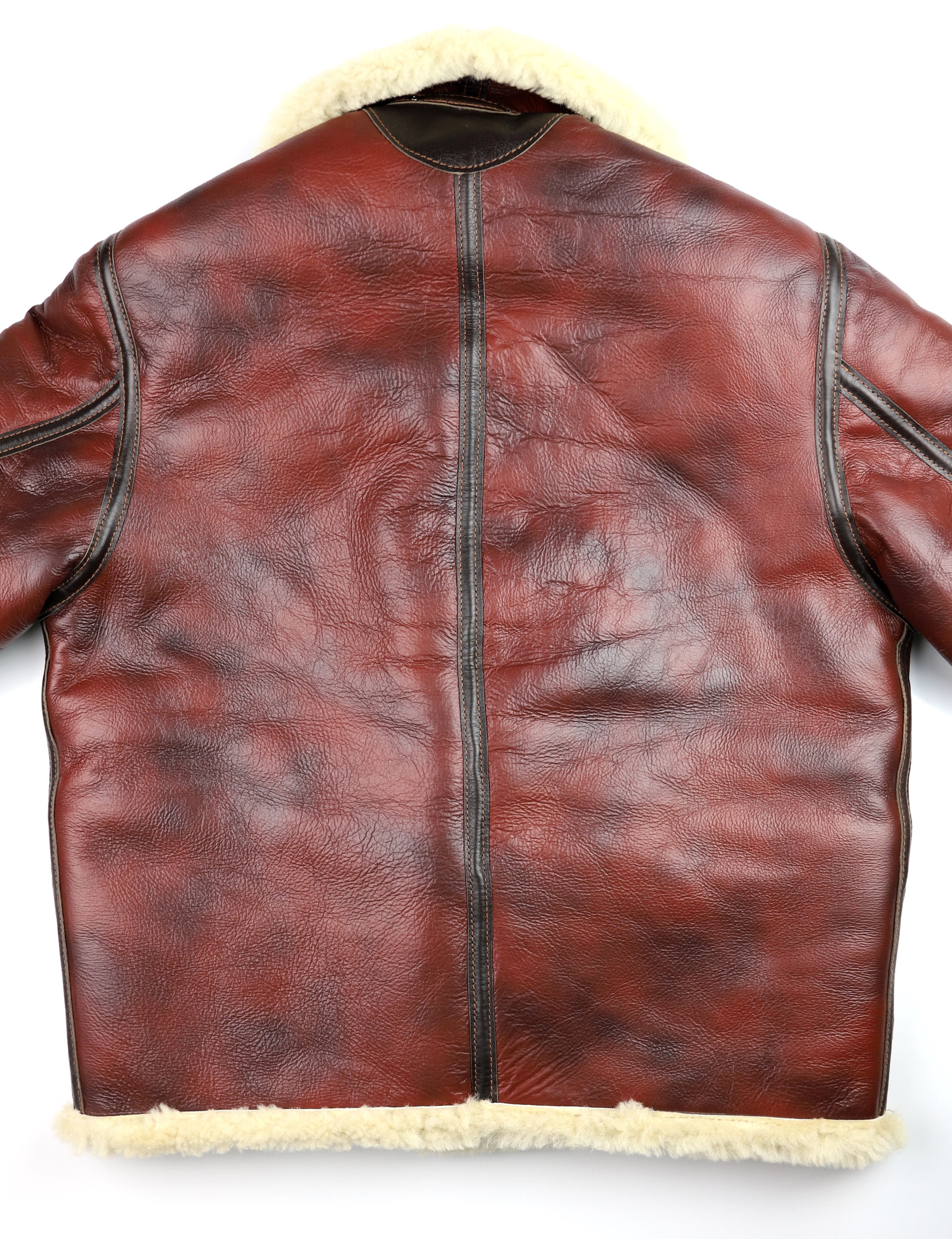 Aero D-1 Redskin Dark Seal Horsehide trim EC1 back.jpg