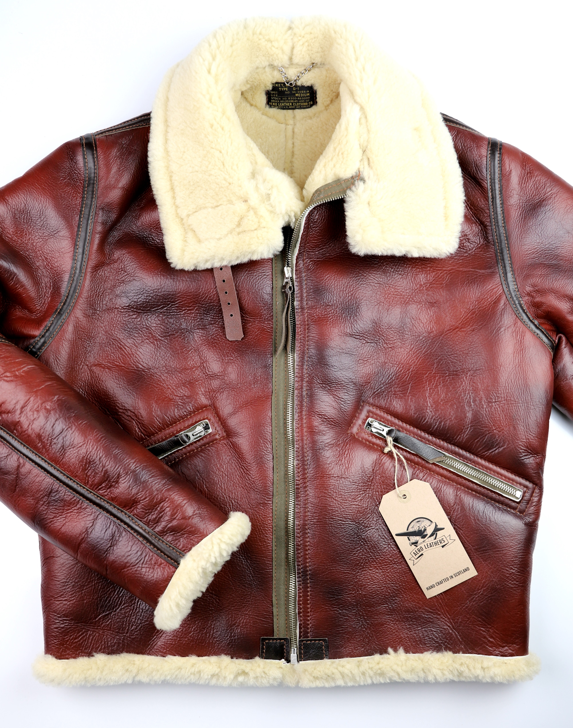 Aero D-1 Redskin Dark Seal Horsehide trim EC1 front.jpg