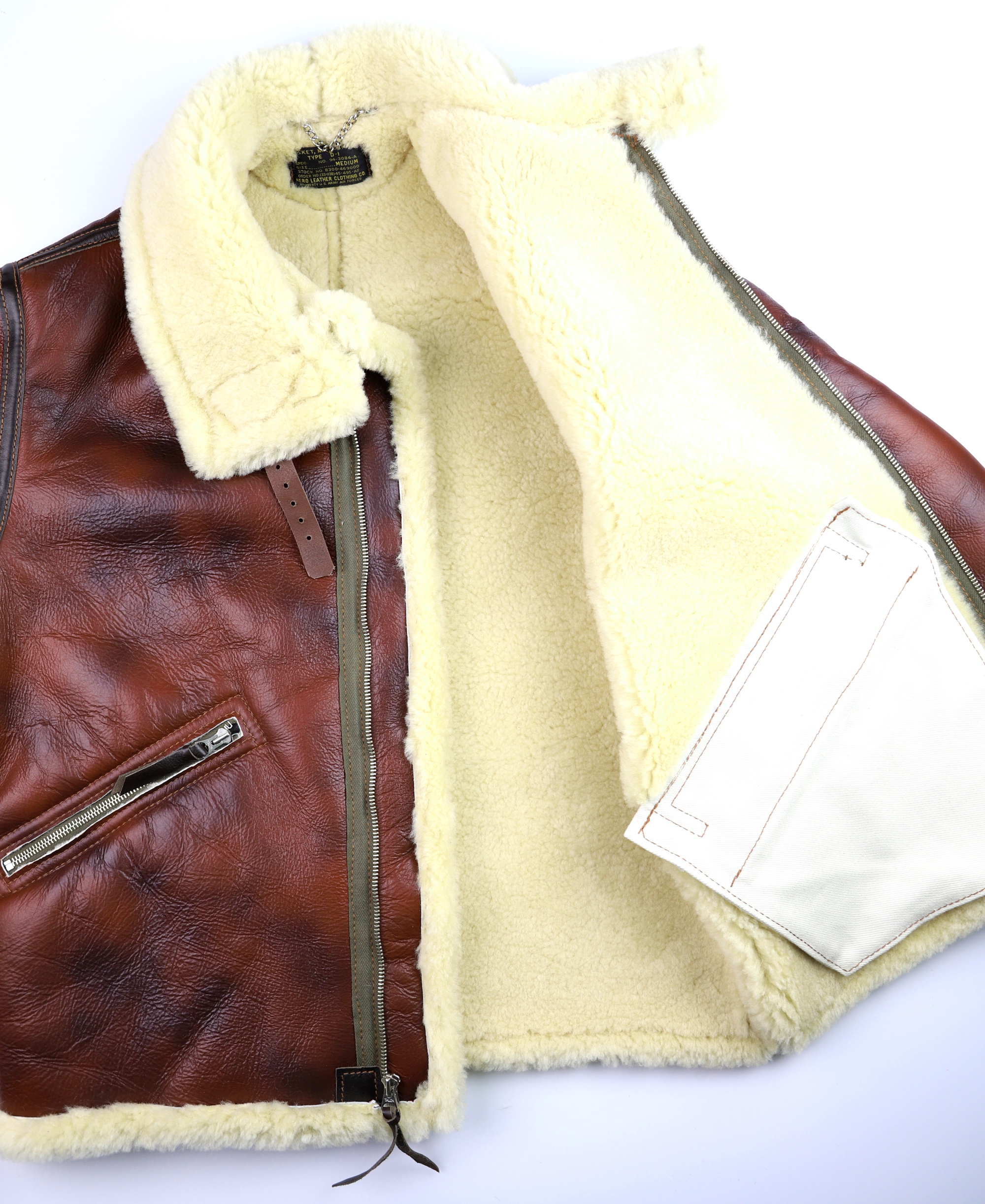 Aero D-1 Redskin Dark Seal Horsehide trim EC1 open.jpg