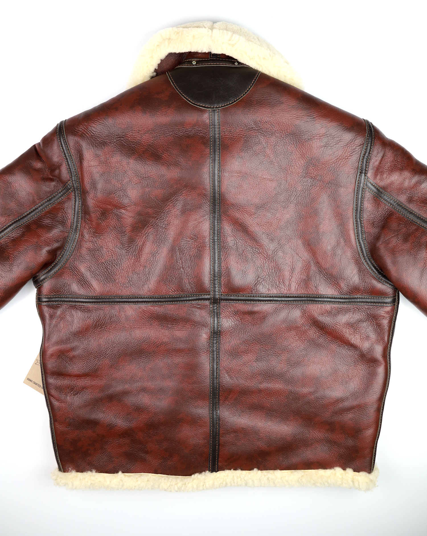 Aero D-1 Redskin Dark Seal Vicenza trim back.jpg