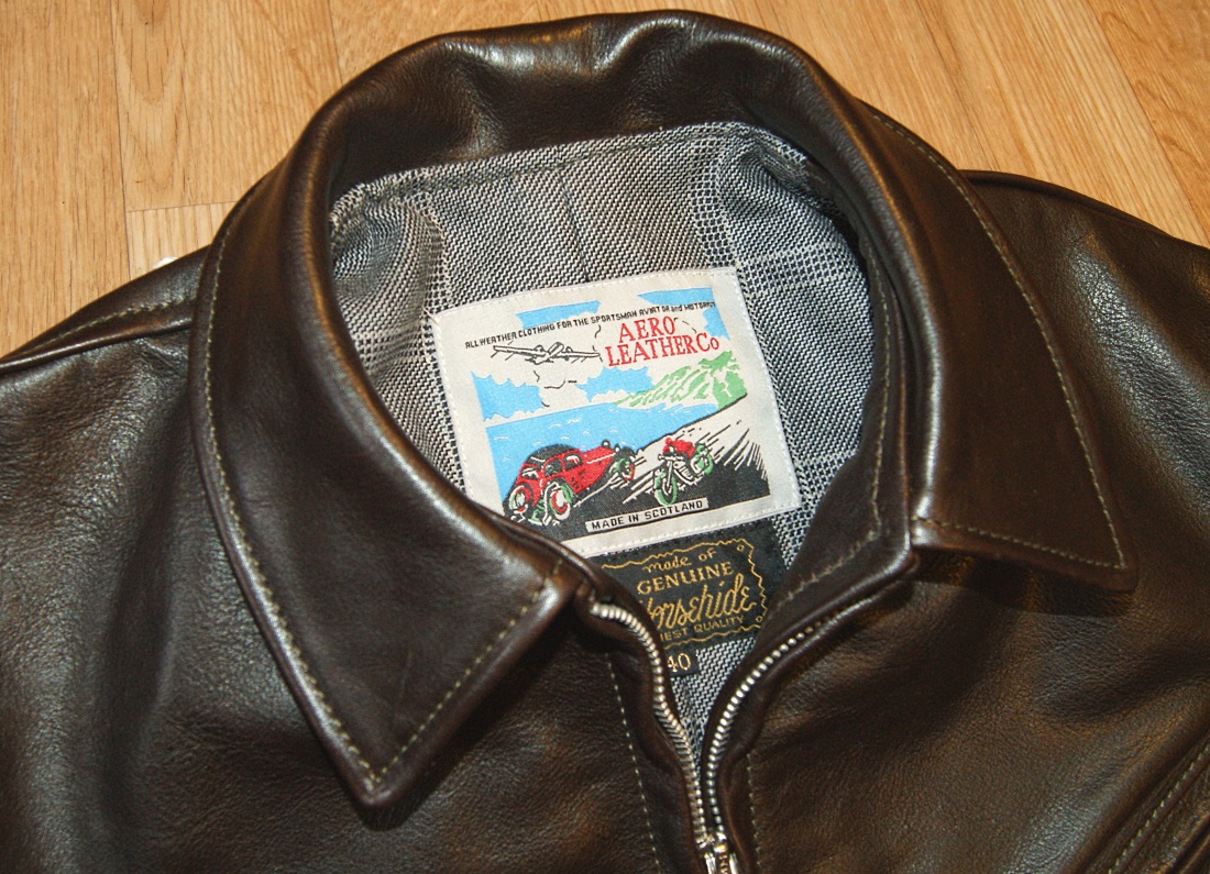 Aero Dustbowl Speedway Dark Seal Vicenza Horsehide tag.jpg