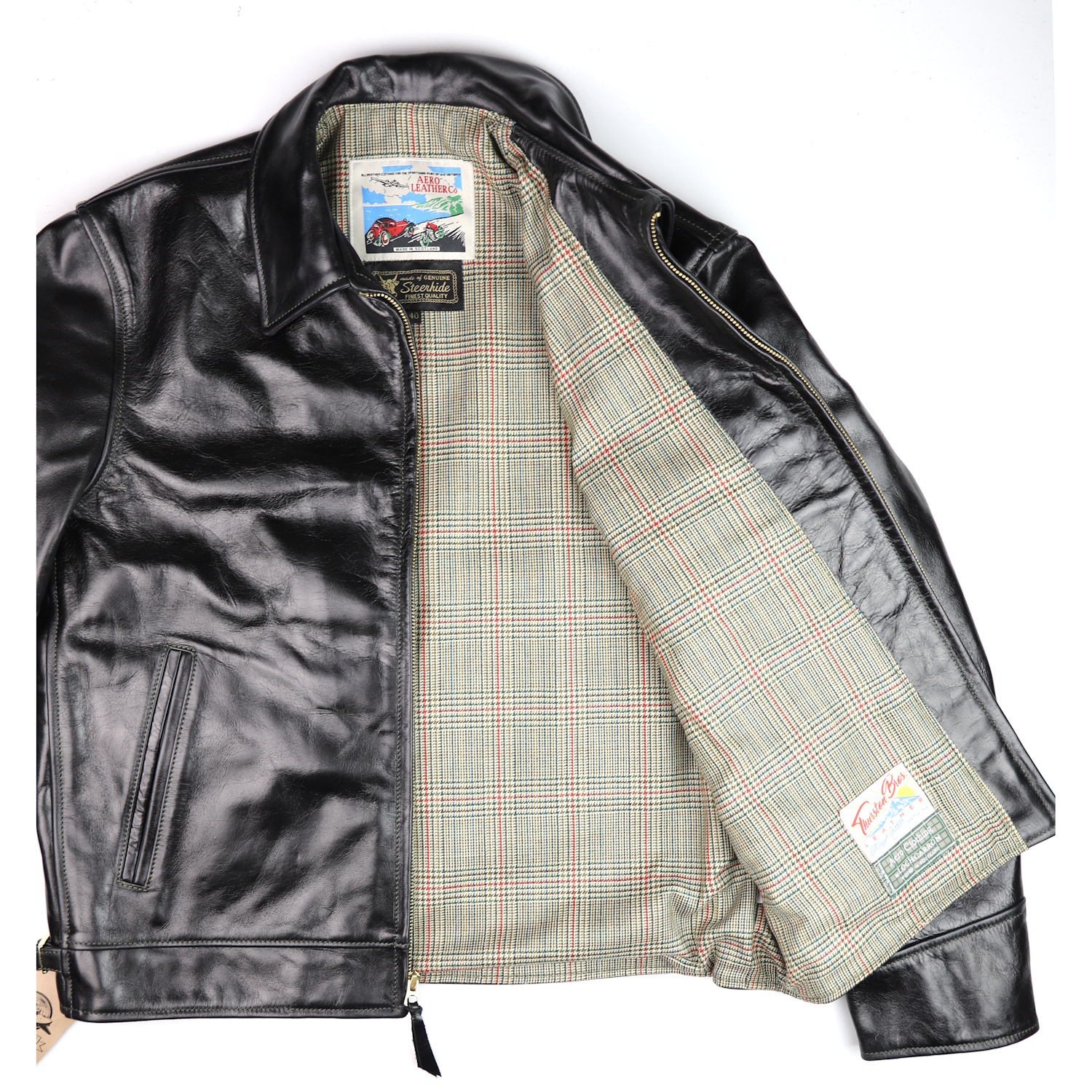Aero Highwayman Black Bainbridge PW3 Minto Check lining.jpg