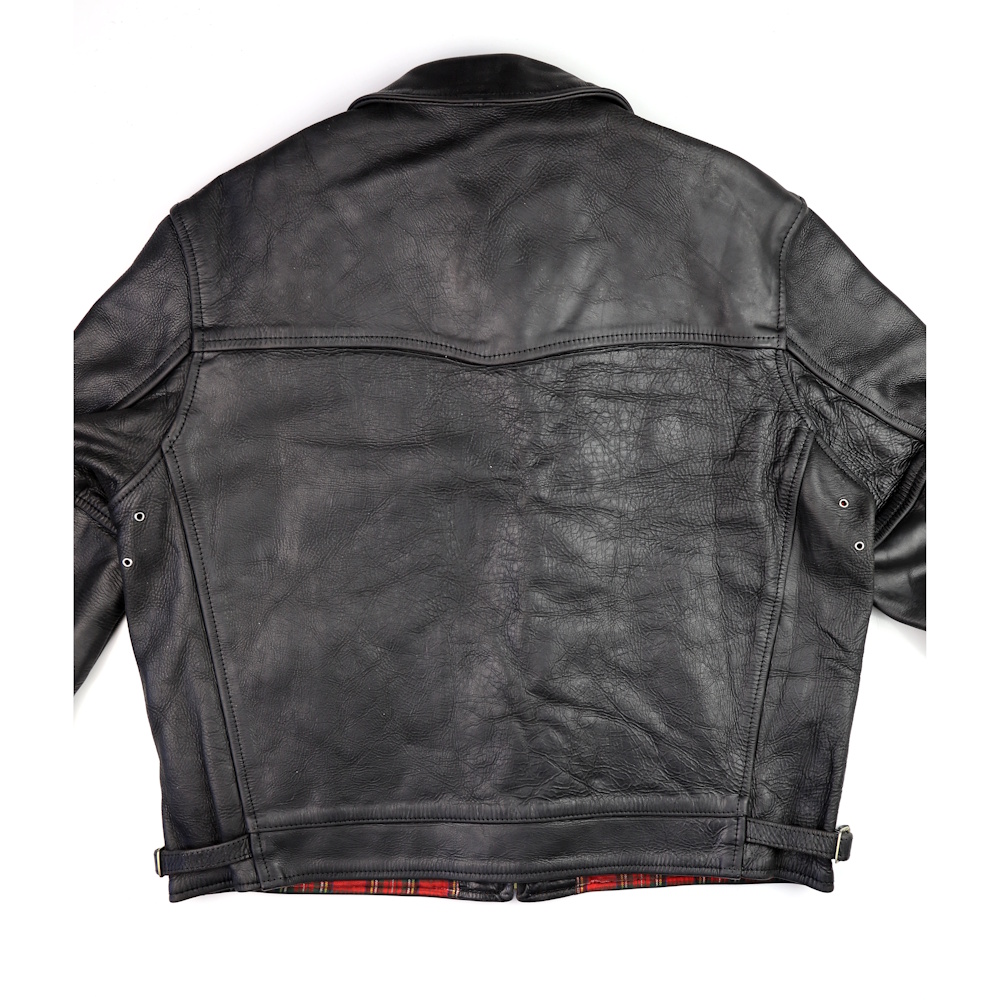 Aero Highwayman Black CXL Steerhide Gently Worn back IG square.jpg