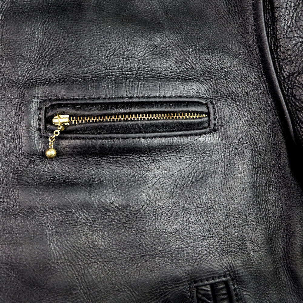 Aero Highwayman Black CXL Steerhide Gently Worn chest pocket IG square.jpg
