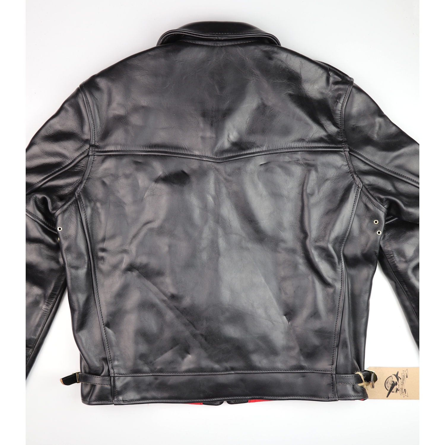 Aero Highwayman Black CXL Steerhide J5V back.jpg