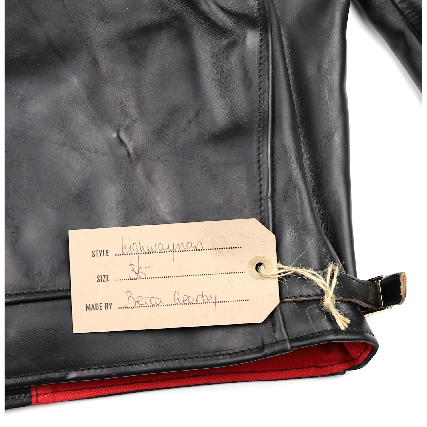 Aero Highwayman Black CXL Steerhide J5V name tag.jpg