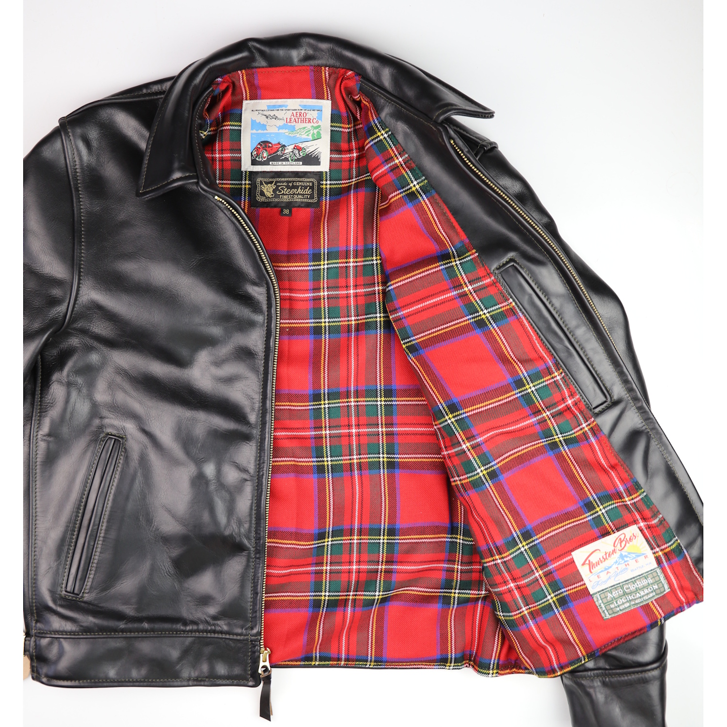 Aero Highwayman Black CXL Steerhide QH5 Royal Stewart tartan lining IG square.jpg