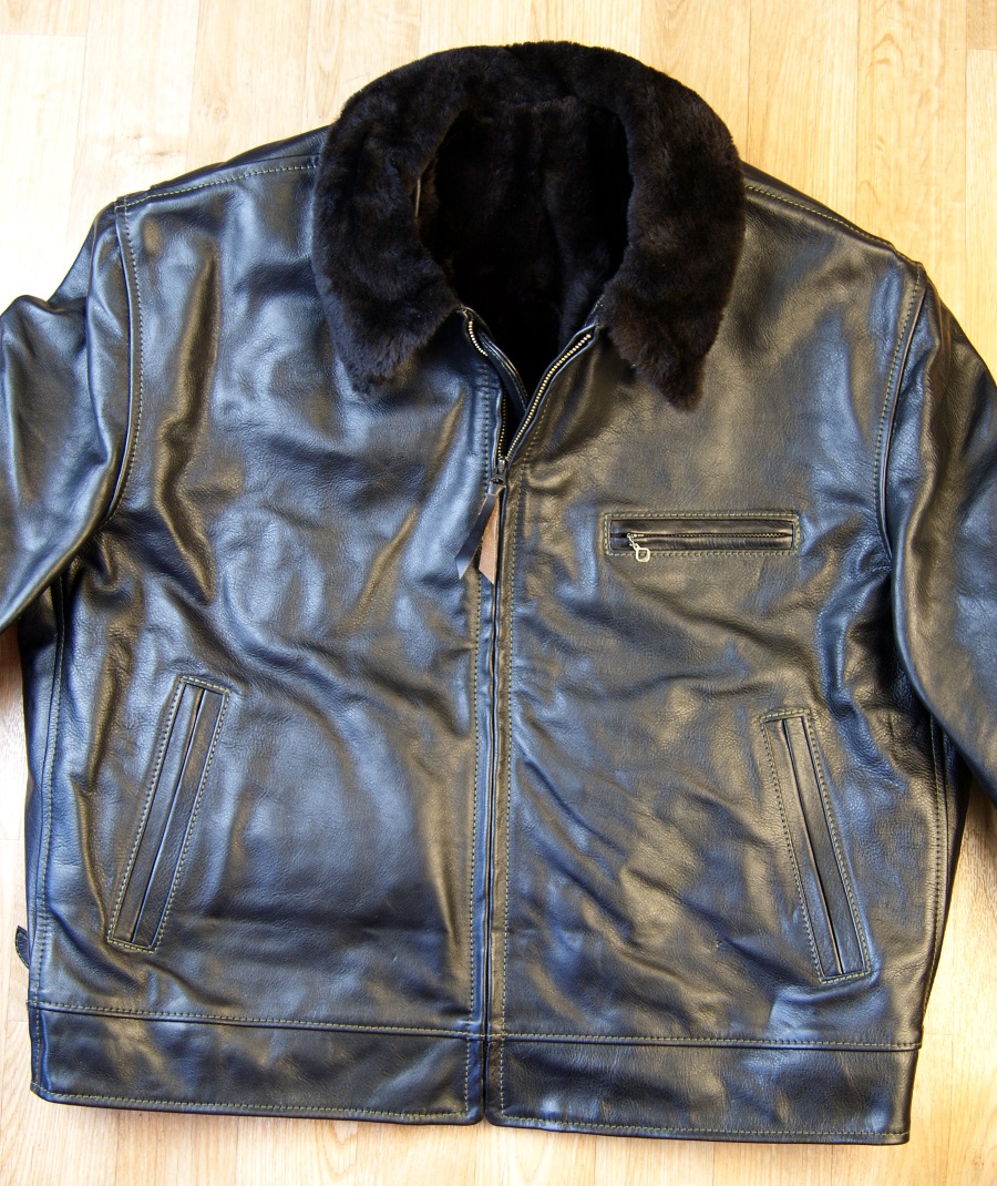 Aero Highwayman Blackened Brown Vicenza shearling lining front.jpg