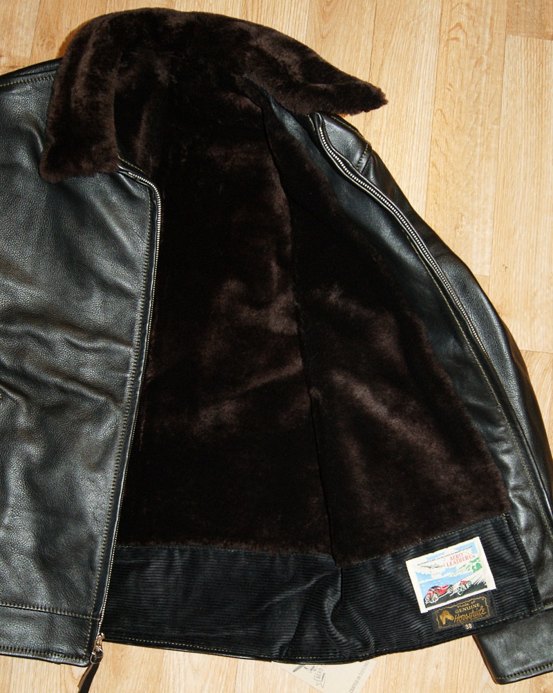 Aero Highwayman Blackened Brown Vicenza Shearling lining.jpg