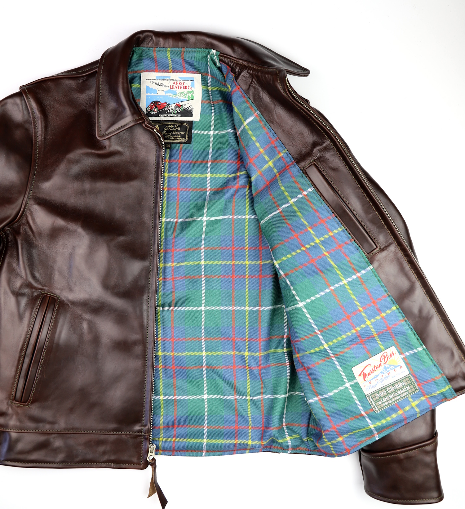 Aero Highwayman Brown CXL FQHH 8GV Inglis Ancient tartan lining.jpg