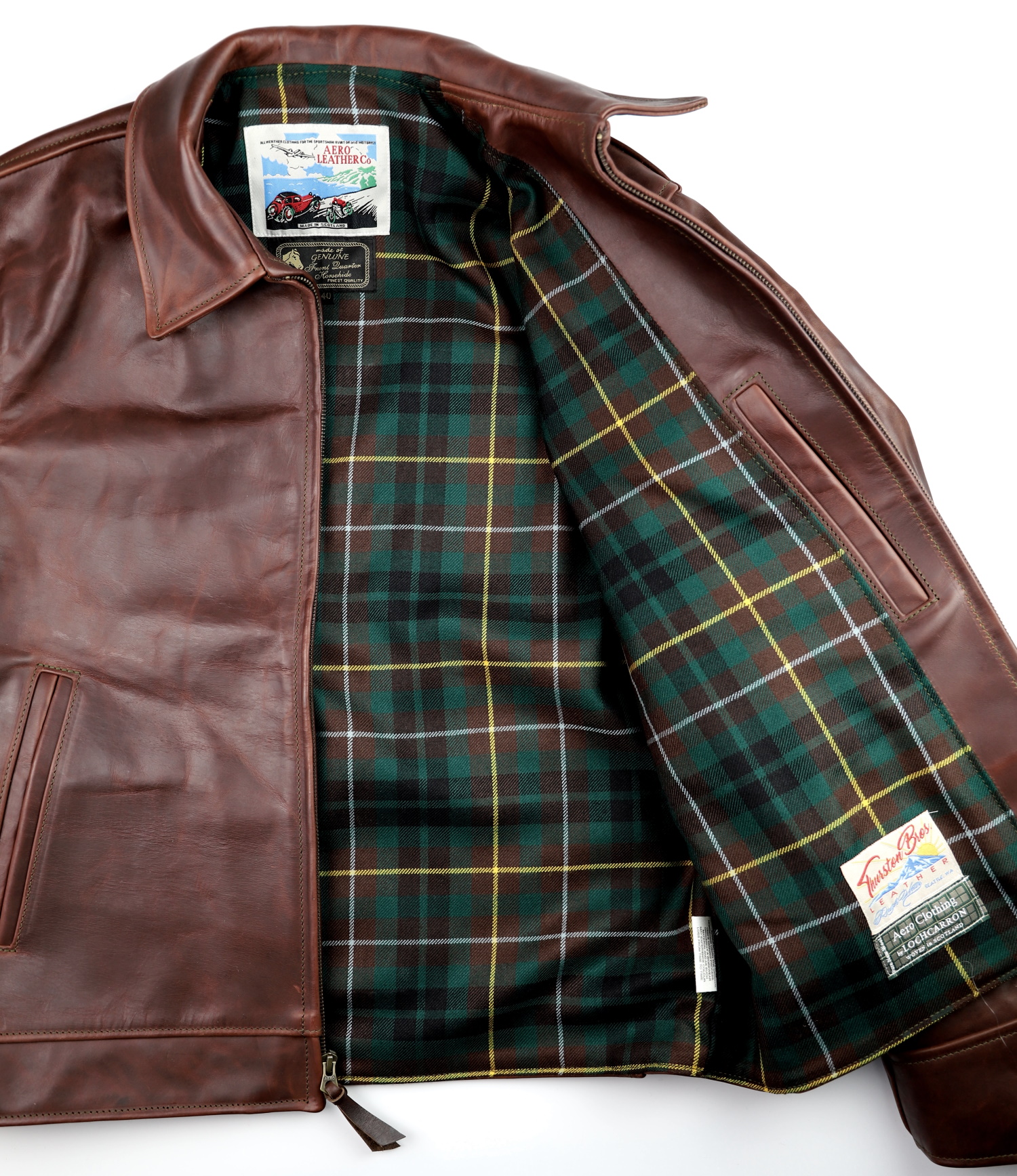 Aero Highwayman Brown CXL FQHH EJ2 Buchanan Hunting Modern tartan lining.jpg