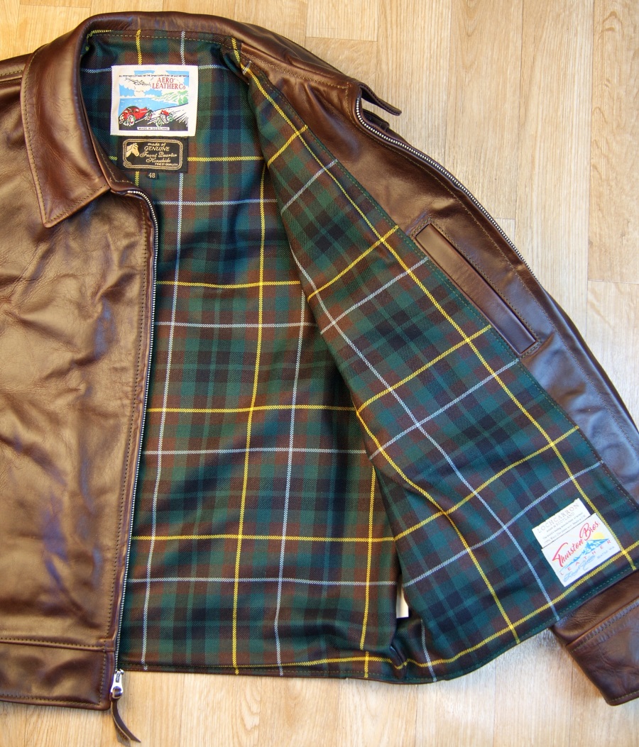 Aero Highwayman Brown CXL FQHH KW35 Buchanon Hunting Modern tartan lining.jpg