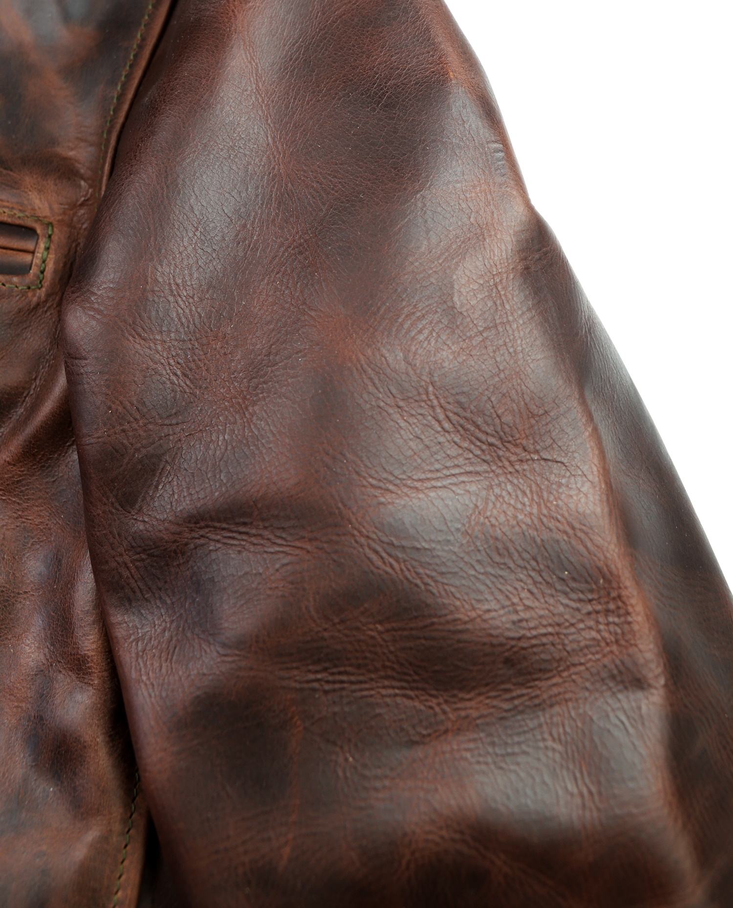 Aero Highwayman Brown CXL Steerhide 3VK sleeve grain.jpg