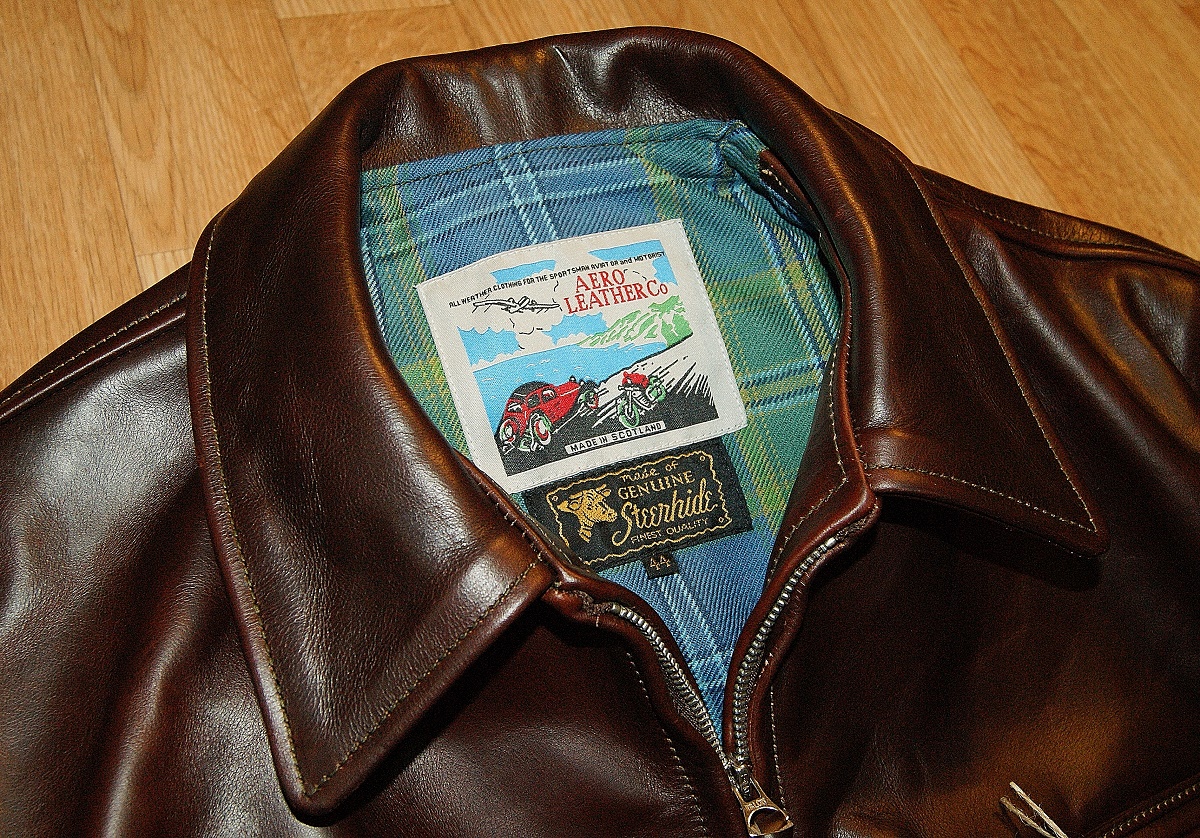 Aero Highwayman Brown CXL Steerhide 44 tag.jpg