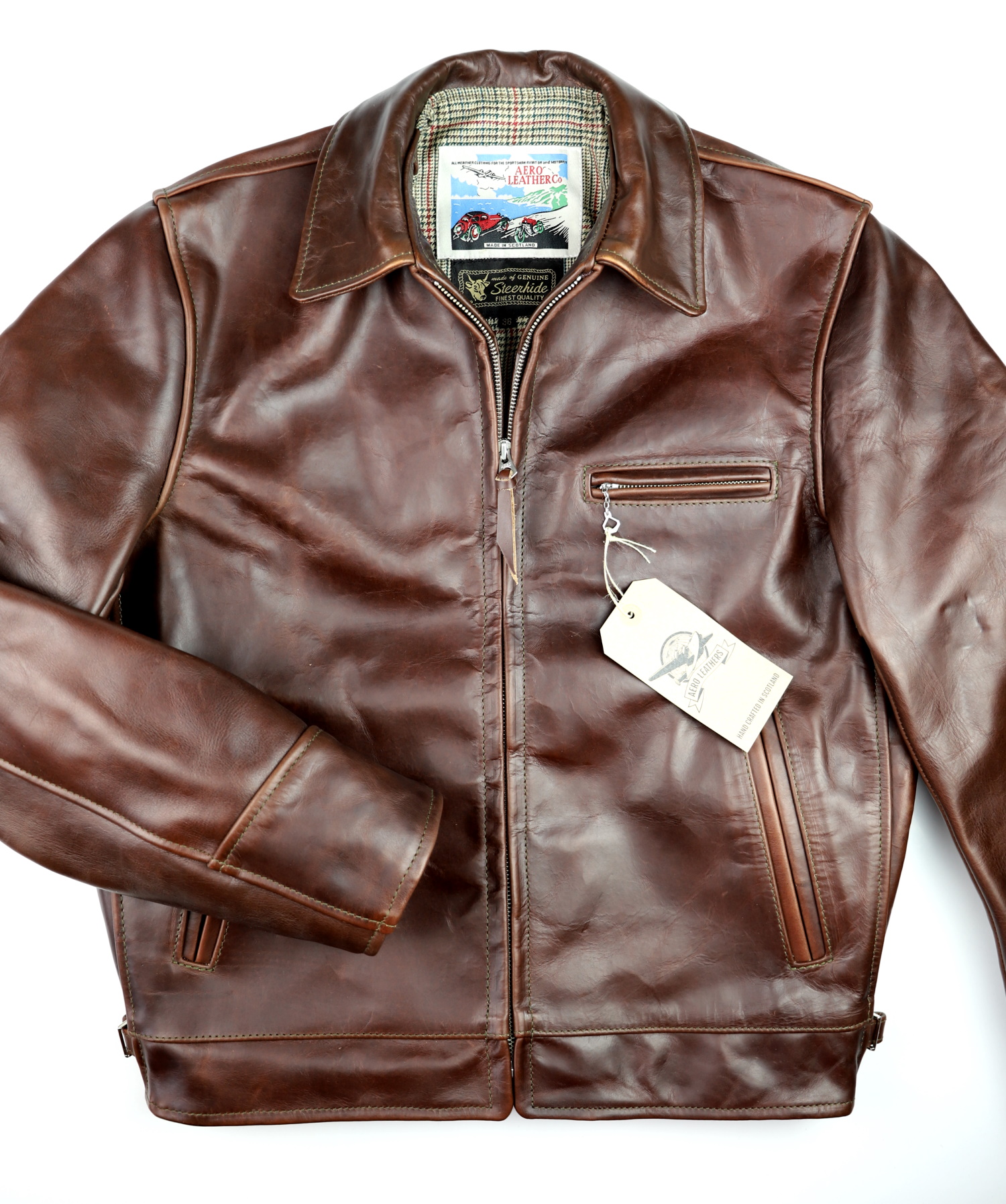 Aero Highwayman Brown CXL Steerhide DB4 front.jpg