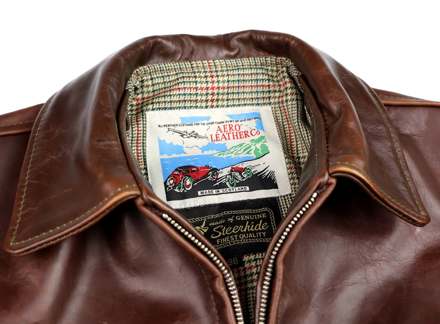 Aero Highwayman Brown CXL Steerhide DB4 tag.jpg