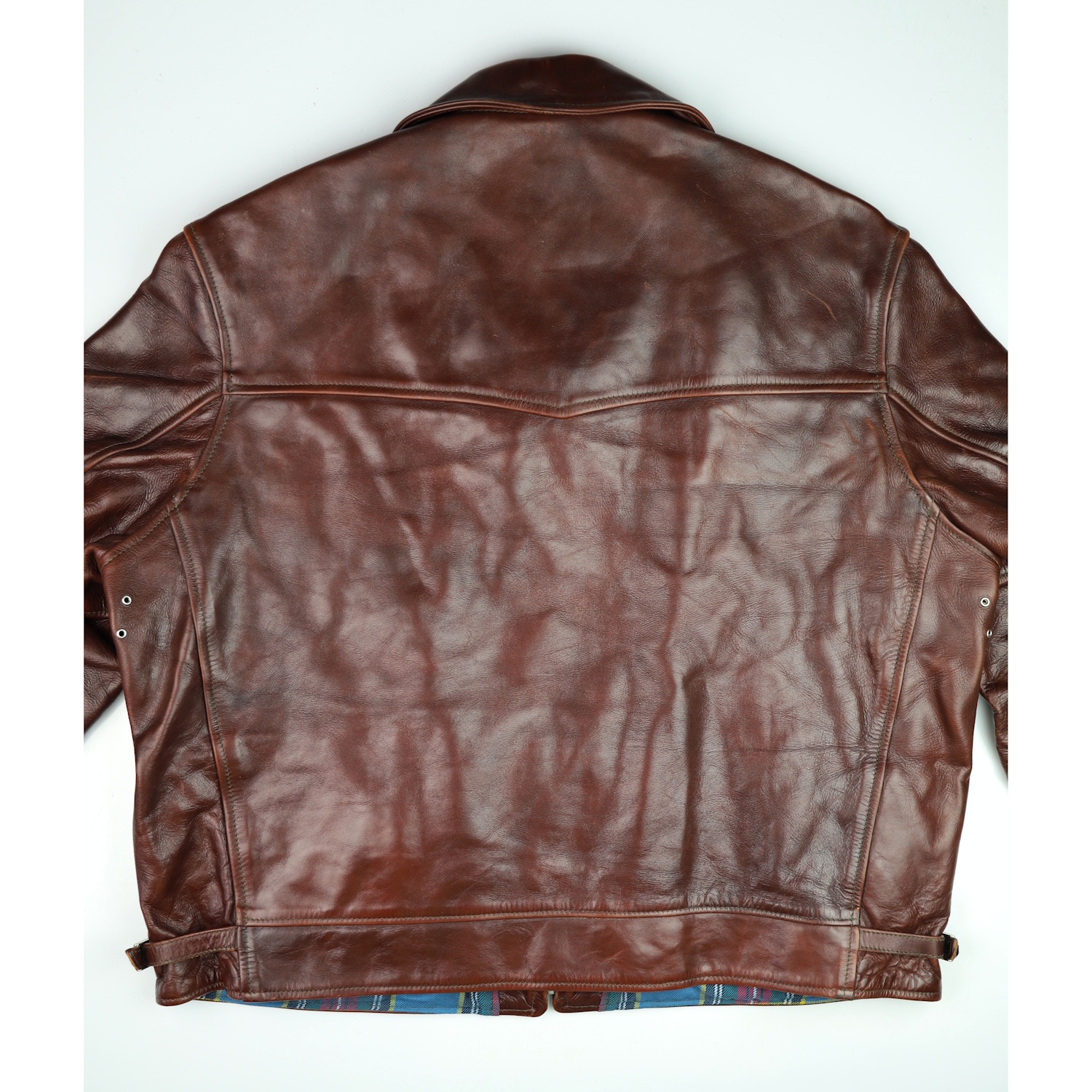 Aero Highwayman Brown CXL Steerhide Gently Worn 9CH back IG square.jpg