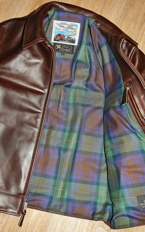 Aero Highwayman Brown CXL Steerhide Isle of Sky tartan lining.jpg