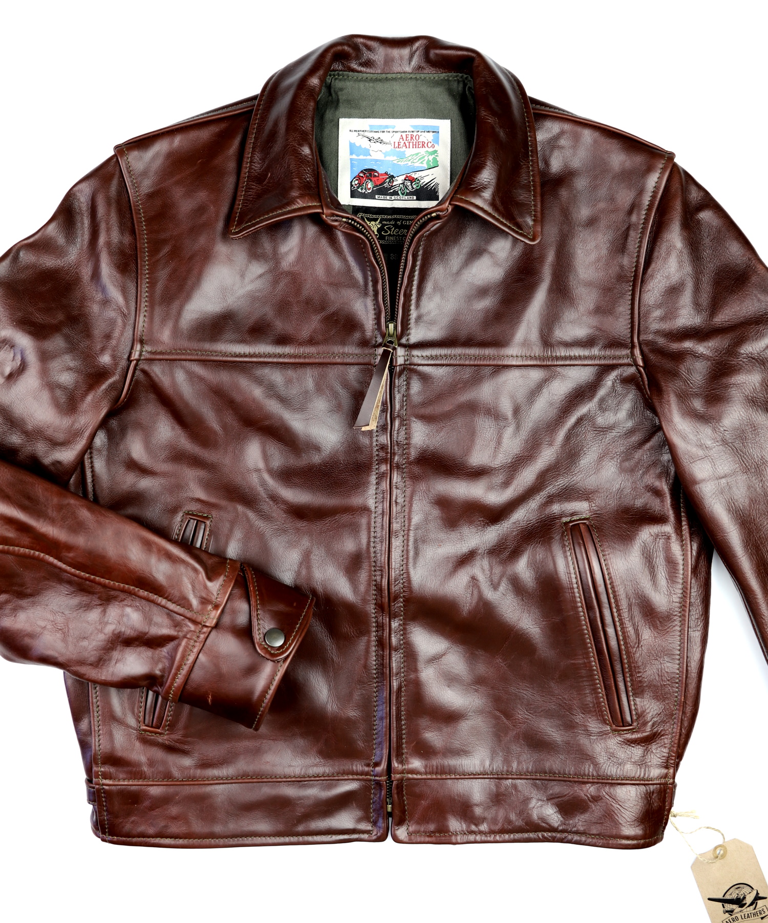 Aero Highwayman Brown CXL Steerhide KW9 front.jpg