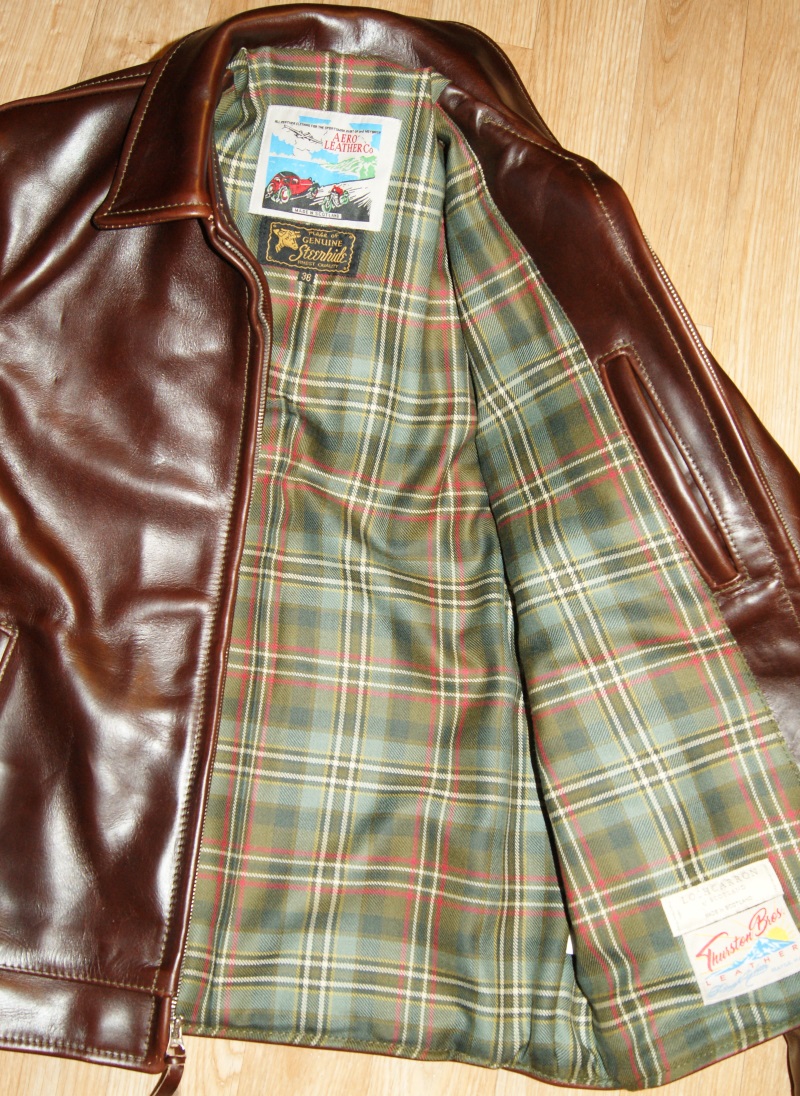 Aero Highwayman Brown CXL Steerhide Q3 Scott Green Weathered tartan lining.jpg