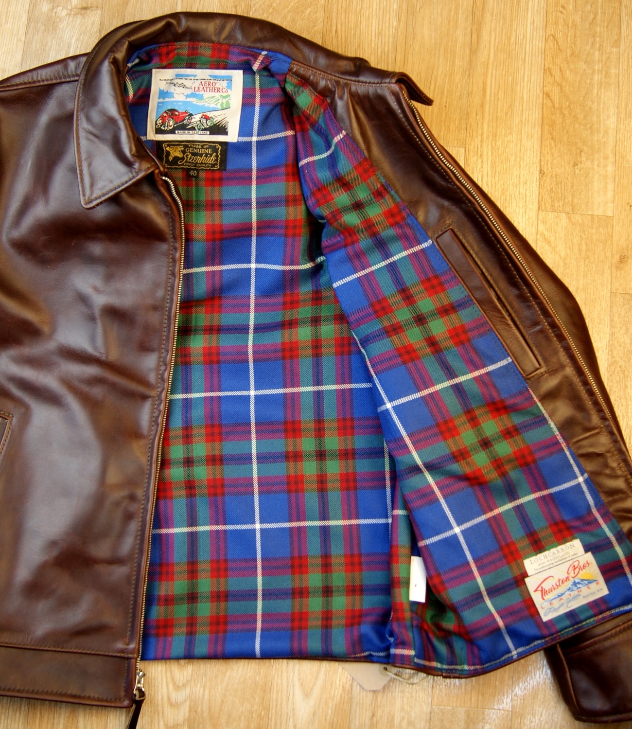 Aero Highwayman Brown CXL Steerhide VPS7 Edinburgh tartan lining.jpg