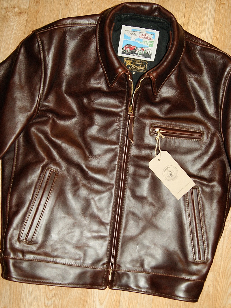 Aero Highwayman Brown CXL Steerhide Zip-Sleeve Highwayman front.jpg